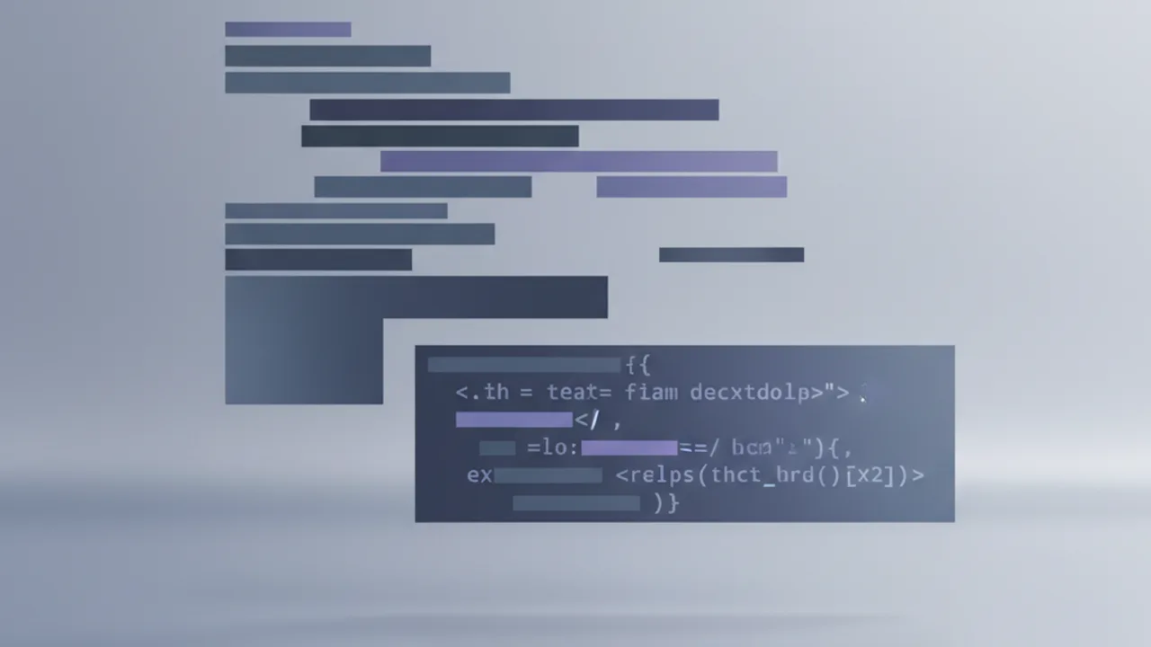 Abstract formatted text with a highlighted code block